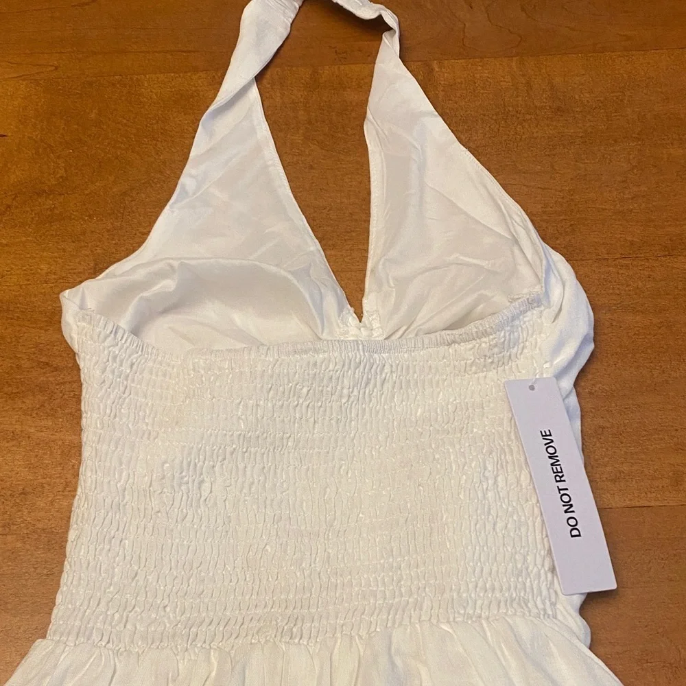 Princess Polly White Halter Maxi Dress - Picture 3 of 9